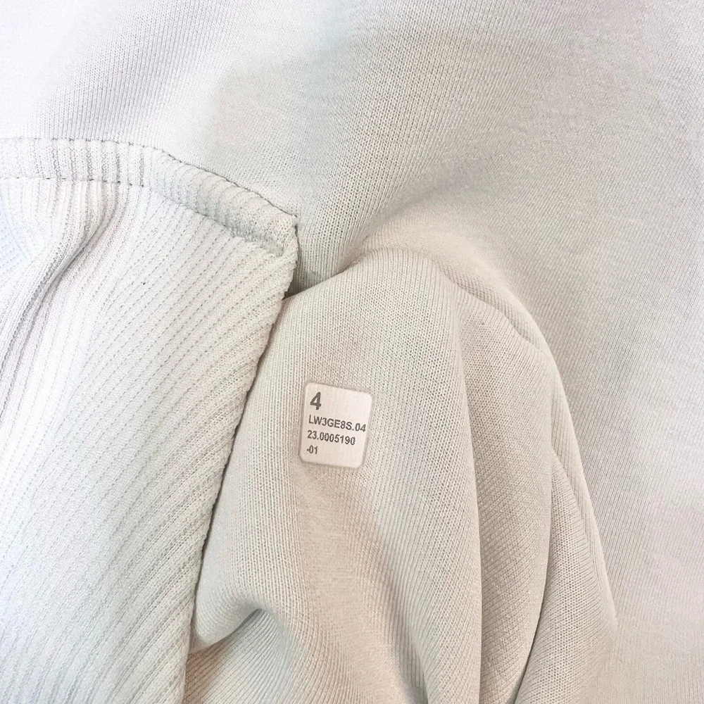 Lululemon Softstreme Half Zip Ribbed Pullover Women’s Size 4 Bone - Picture 4 of 12